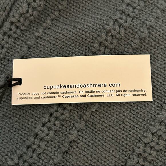 Cupcakes and Cashmere High Low Knit Blue Lagoon Sweater XL - Picture 10 of 10